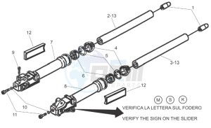 SR 50 H2O Di-Tech e2 drawing Fork II