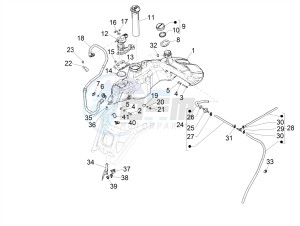 GTS 125 4T E4 ABS (EMEA) drawing Fuel tank