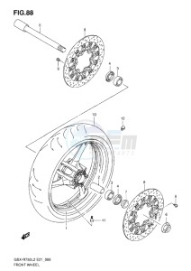 GSX-R750 drawing FRONT WHEEL L2