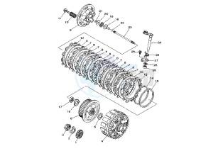 YZ F 250 drawing CLUTCH