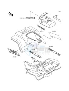 KLF 220 A [BAYOU 220] (A5-A9) [BAYOU 220] drawing DECALS-- GRAY- --- KLF220-A6- -