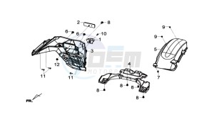 GTS 125I ABS drawing TAIL LIGHT - LICENSE PLATE