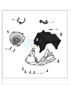 TWEET 50 V PRO (ALL) drawing ENGINE COVER