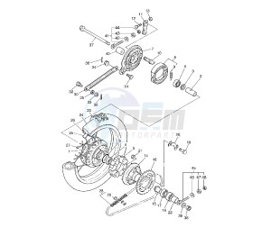 PW 80 drawing REAR WHEEL