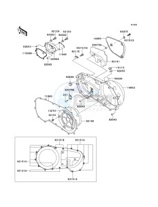 VN 1500 G [VULCAN 1500 NOMAD] (G1-G3) [VULCAN 1500 NOMAD] drawing RIGHT ENGINE COVER-- S- --- VN1500-G1- -