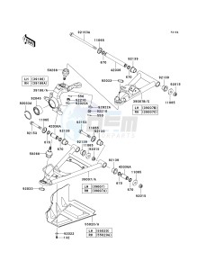 KRF 750 M [TERYX 750 FI 4X4 NRA OUTDOORS] (M9F9) M9F drawing FRONT SUSPENSION