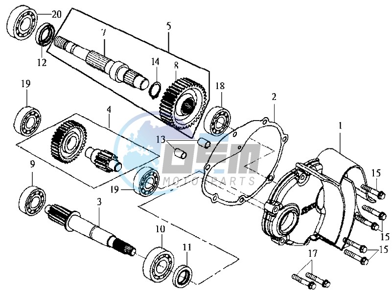 MISSION COVER COUNTER SHAFT