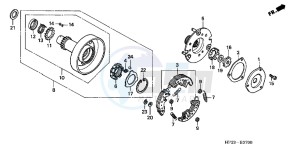 TRX90XB drawing ONE WAY CLUTCH