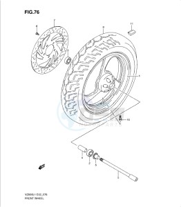 VZ800L1 drawing FRONT WHEEL