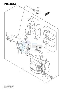 UH125 BURGMAN EU drawing FRONT CALIPER