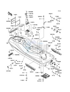 JET SKI ULTRA LX JT1500G9F EU drawing Hull