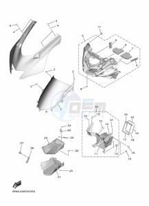 YZF600W YZF-R6 (BN6U) drawing COWLING