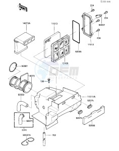 KL 250 D [KLR250] (D2-D3) [KLR250] drawing AIR CLEANER