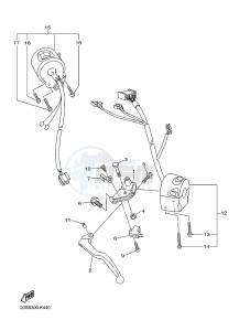 XJ6N 600 XJ6-N (NAKED) (20SF) drawing HANDLE SWITCH & LEVER