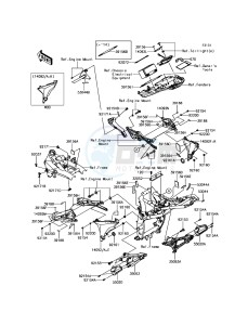 Z800 ABS ZR800BDS FR GB XX (EU ME A(FRICA) drawing Frame Fittings