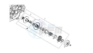 BOULEVARD - 50 CC 4T EU2 25 KM/H drawing DRIVEN PULLEY