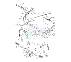 YBR 125 drawing STAND AND FOOTREST