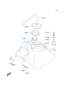 KSF 50 A [KFX50] (A6F) A6F drawing FUEL TANK