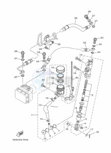 MT-03 MTN320-A (B6W4) drawing REAR MASTER CYLINDER