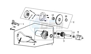 JET EURO X 100 L6 drawing CLUTCH