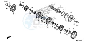 NC750XDG SH125AS UK - (E) drawing TRANSMISSION ( COUNTERSHAFT) ( NC750XD)