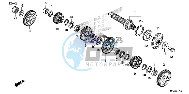 TRANSMISSION ( COUNTERSHAFT) ( NC750XD)