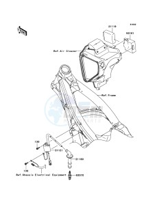 KLX450R KLX450A8F EU drawing Ignition System