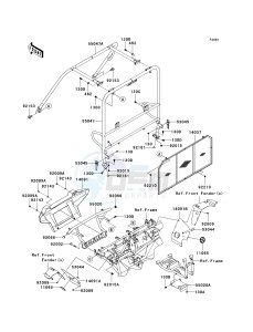 KAF 620 P [MULE 4000] (P9F-PAF) PAF drawing GUARDS_CAB FRAME