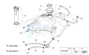 SR 50 H2O new ie AND carb. drawing Fuel tank II