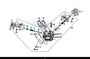 ORBIT III 50 (45 KM/H) (XE05W1-EU) (L8-M0) drawing CYLINDER HEAD