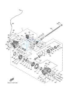 YXF850ES YXF85WPSJ WOLVERINE X (BG41) drawing FRONT DIFFERENTIAL