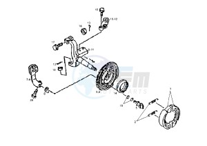 DXR QUAD - 200 cc drawing BRAKE SHOES HOLDER