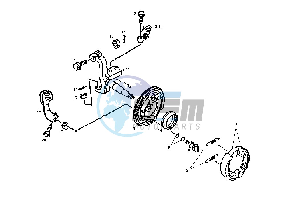 BRAKE SHOES HOLDER