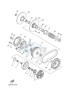 YFM450FWBD YFM45KPXJ KODIAK 450 EPS (BB53) drawing CLUTCH