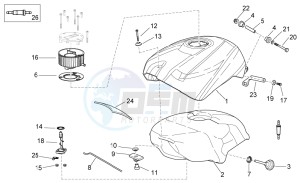 RS 125 E2 - E3 drawing Fuel Tank