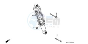 CBR125RW9 UK - (E) drawing REAR CUSHION