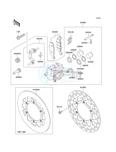 KX 85 A [KX85 MONSTER ENERGY] (A6F - A9FA) A9F drawing FRONT BRAKE