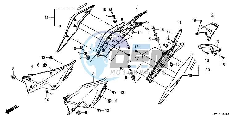 SIDE COVER/REAR COWL