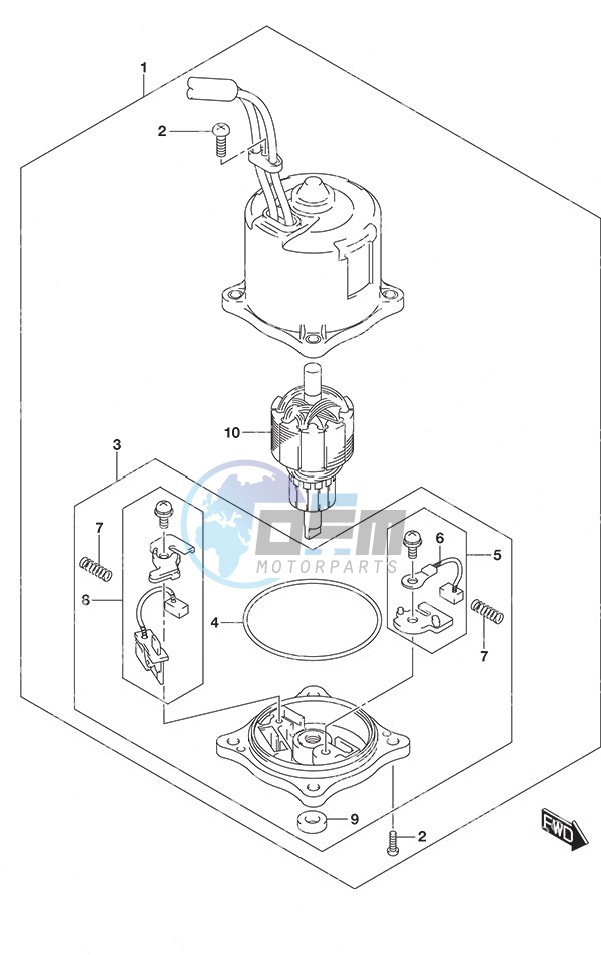 PTT Motor SS Model w/Transom (L)