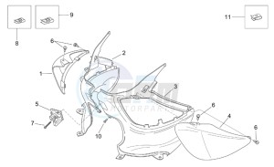 Mojito custom 50 2t (eng. aprilia) drawing Rear body I