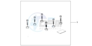 NX650 500 DOMINATOR drawing TOPBOX SUBKIT