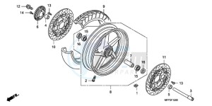 CB13009 SI / MME TWO - (SI / MME TWO) drawing FRONT WHEEL