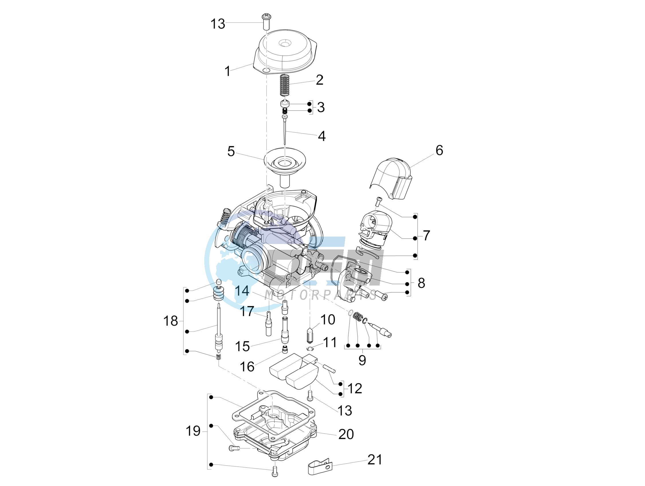 Carburetors components