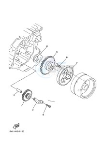 YBR125EGS (43BJ) drawing STARTER CLUTCH