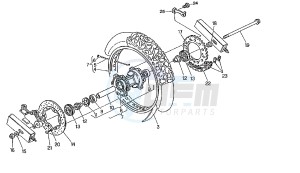 W4 6V 50 drawing REAR WHEEL