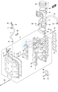 DF 350A drawing Throttle Body