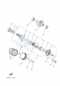 YFM450FWBD KODIAK 450 (BB5M) drawing CRANKSHAFT & PISTON