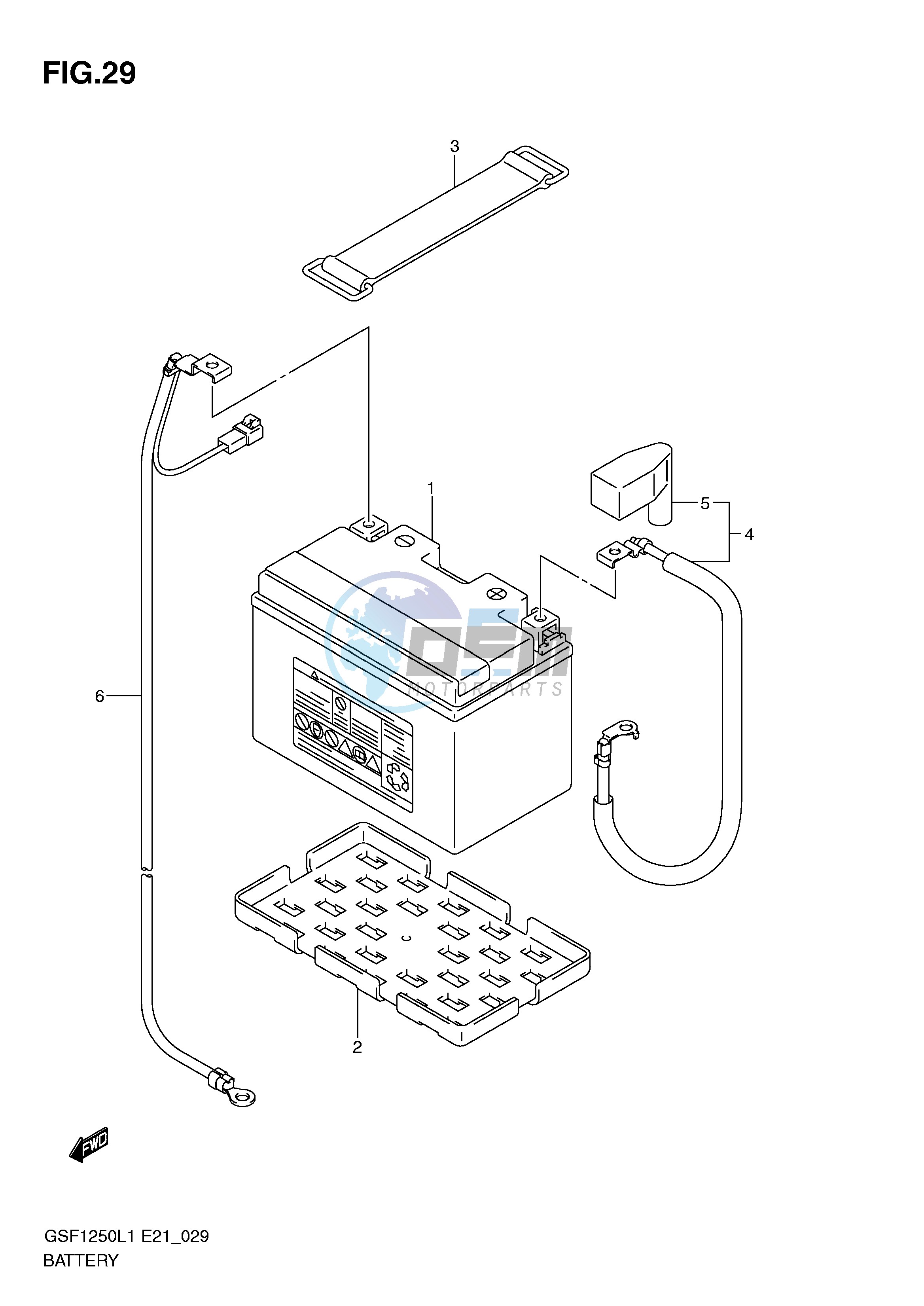 BATTERY (GSF1250L1 E21)