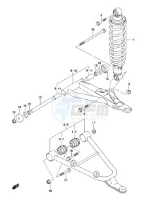 LT-A500XP Z drawing FRONT SUSPENSION ARM