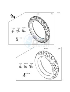 NINJA 300 ABS EX300BEF XX (EU ME A(FRICA) drawing Tires